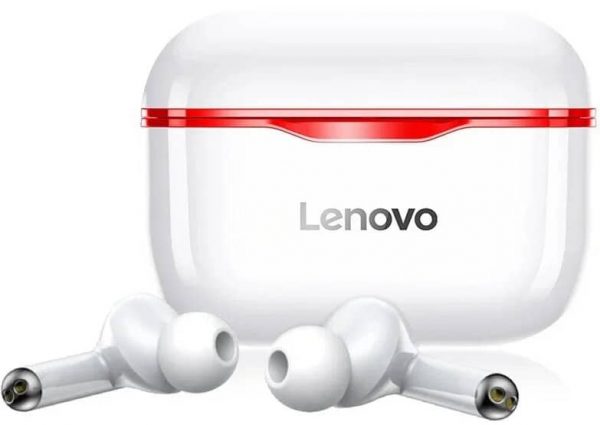 Беспроводные Bluetooth наушники Lenovo LivePods LP1 IPX4 Red