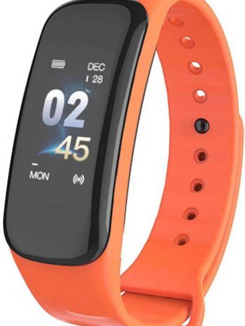 Фитнес браслет Lerbyee C1 Plus | IP67 | Тонометр | Оранжевый