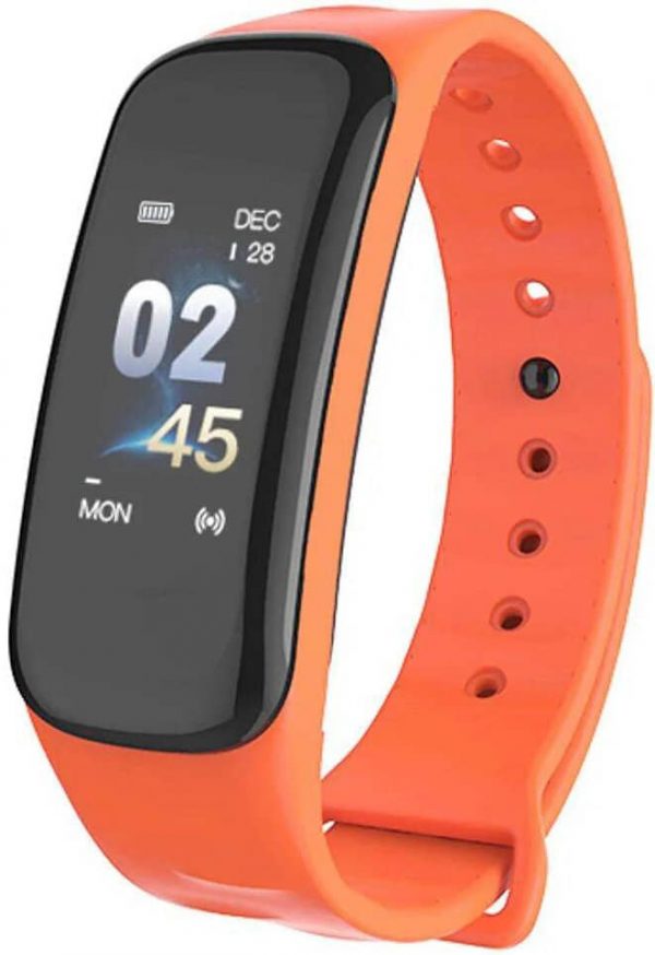 Фитнес браслет Lerbyee C1 Plus | IP67 | Тонометр | Оранжевый