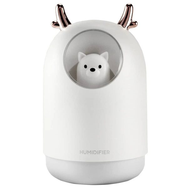 Увлажнитель воздуха, Домашний любимец, USB Aroma Humidifier M106 Аромалампа с LED-подсветкой, White